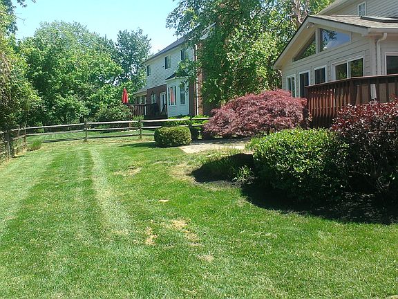 Fenced in back yard