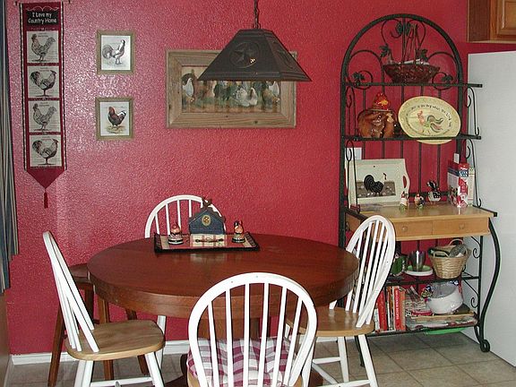 The dining room is open to the family room and kitchen.