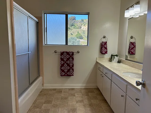 This bathroom even has a private view.