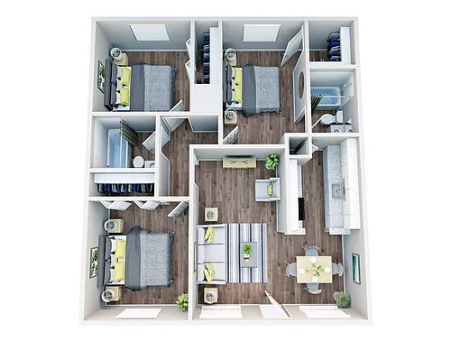 Floor plan 3X2 C1R