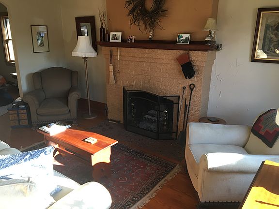 Wood burning fireplace
