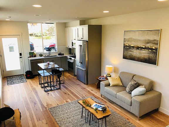 Living room and kitchen