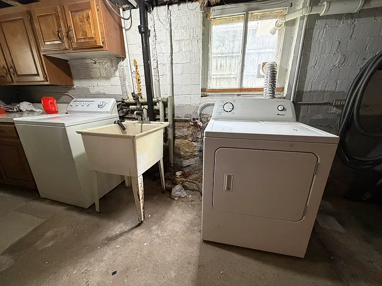 Free washer and dryer in the basement.
