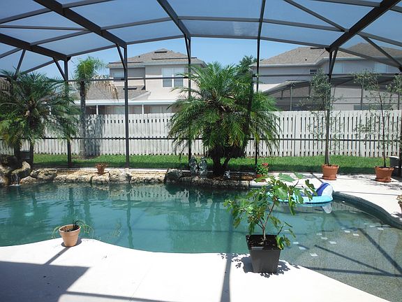 custom pool with waterfall