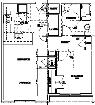 Floor plan One bedroom 70%