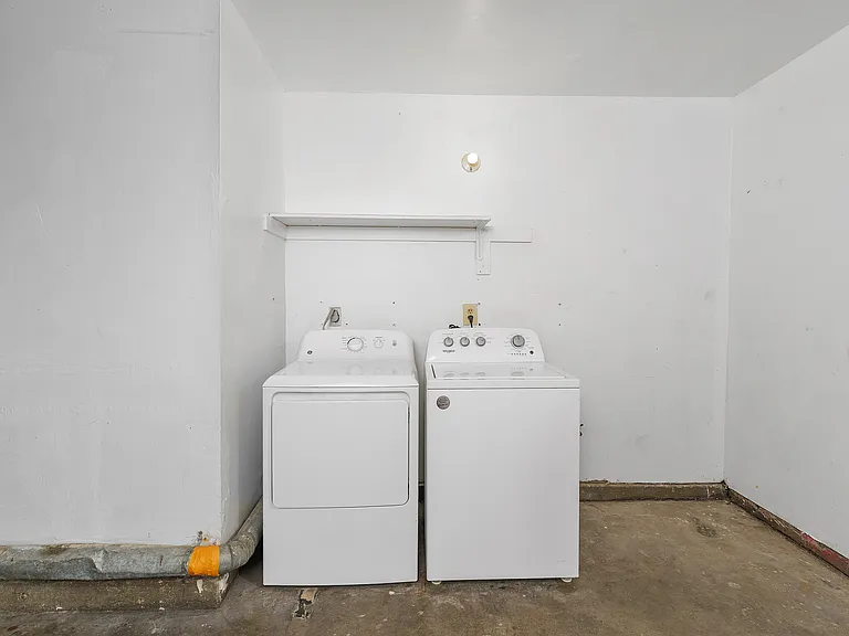 Simplify your routine with a washer and dryer inside your home.