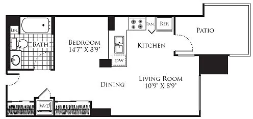 Floor plan Studio 6