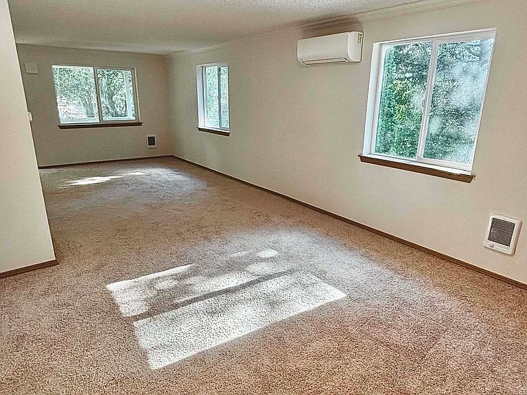 View from dining room to the living room