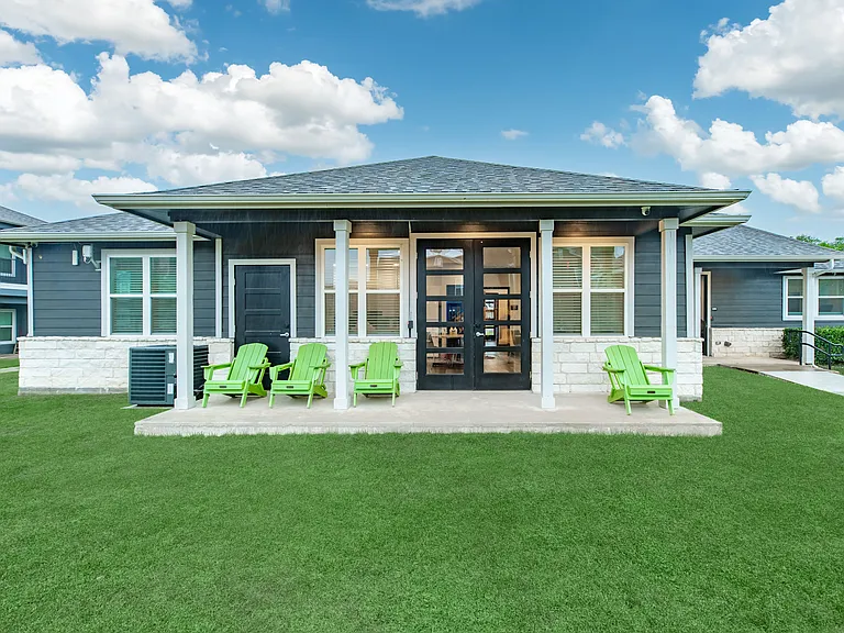 On-site leasing center exterior