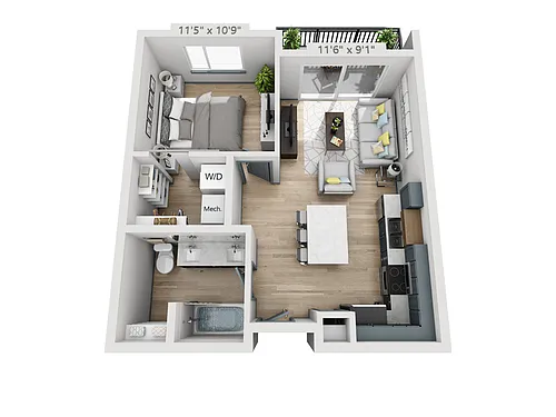 Floor plan Boone 1.1