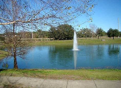 Pond at the entrance