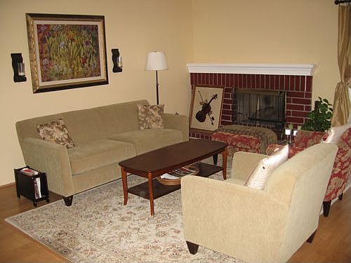 Living Room w/ Fireplace