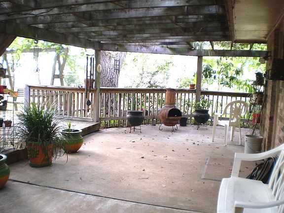 Relax under the covered patio.