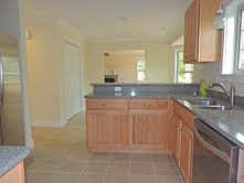 Kitchen with silestone counters