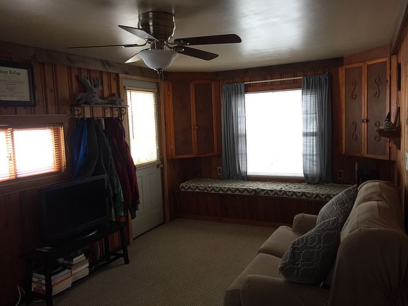 Den facing front of house