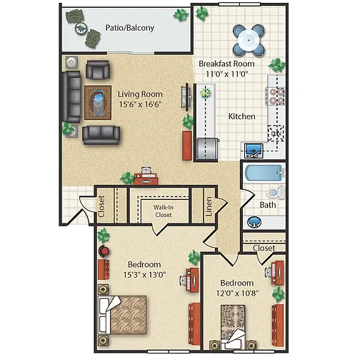 Floor plan Middlebush