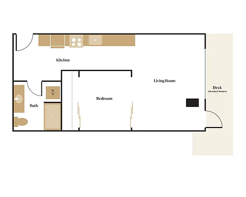 Floor plan 1x1 Urban - C5