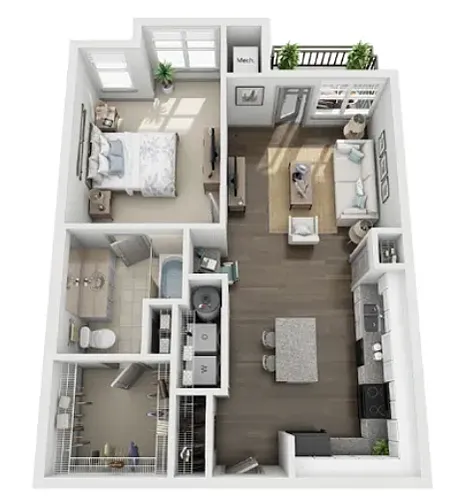 Floor plan A1E