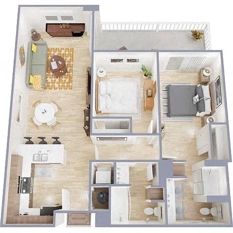 Floor plan 2C