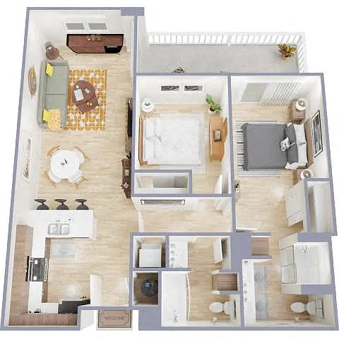 Floor plan 2C