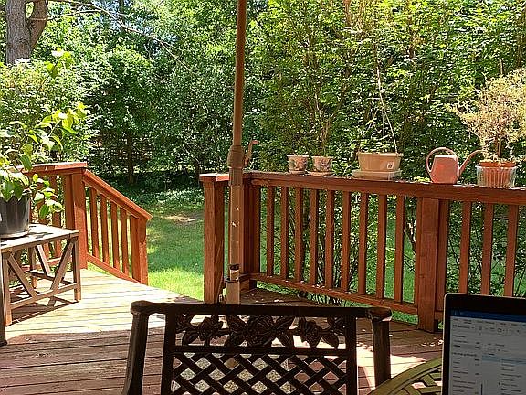 Deck in the summer