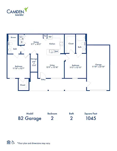 Floor plan B2 Garage