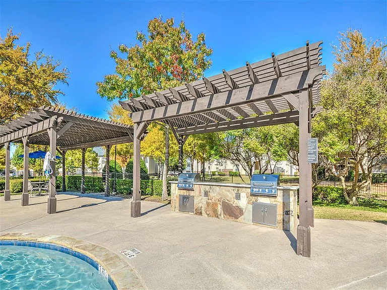 Outdoor Summer Kitchen with Grilling Station.