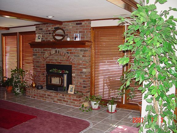 Family room fireplace
