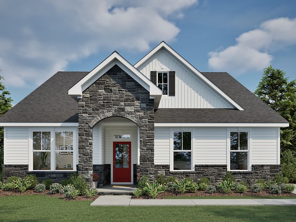 The Clayton- French Country Elevation Side Load Garage