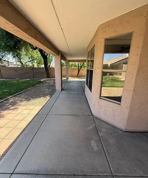 Huge extended patio