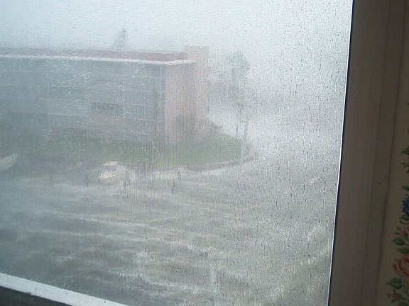 Same view during hurricane Wilma