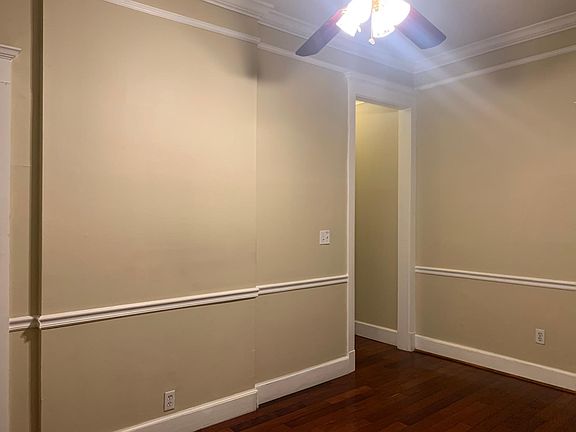 Bedroom with hallway to front of apt