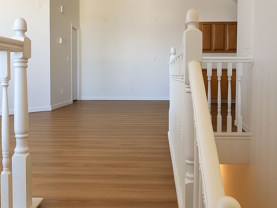 Living area, upon walking up stairs.