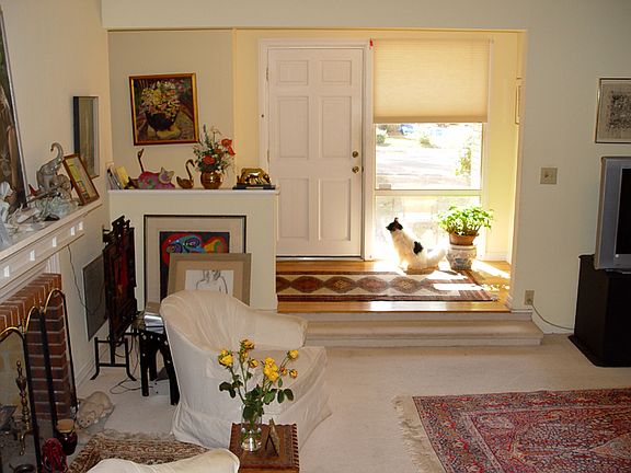 Living room to front entry
