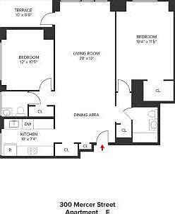 2nd image of 300 Mercer St APT 4E