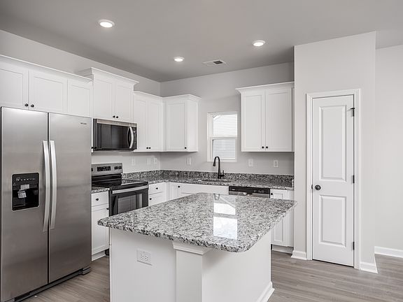 Each home comes with stainless steel appliances