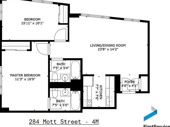2nd image of 284 Mott St APT 4M