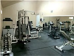 The gym room, now is closed due to COVID-19.