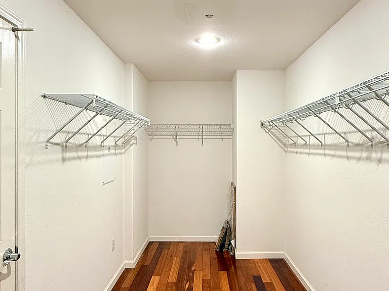Large walk-in closet in the primary bedroom