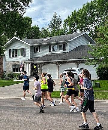 on Fargo Marathon route