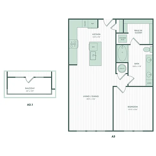 Floor plan A3a
