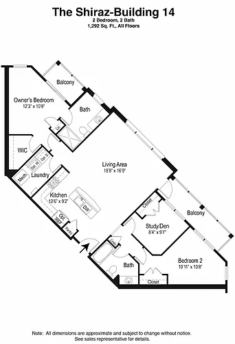 Floor plan 2B/2B