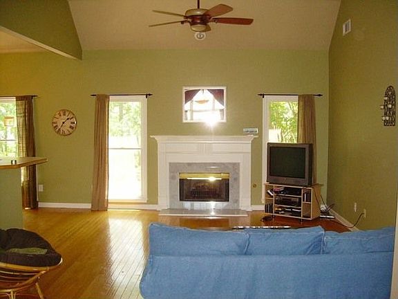 Massive great room with fireplace