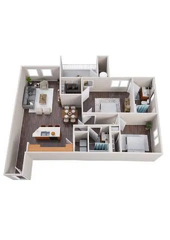 Floor plan 2x2 Large