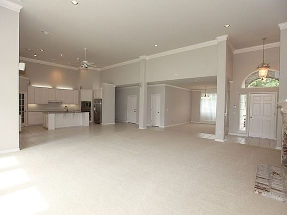 View from great room into dining room