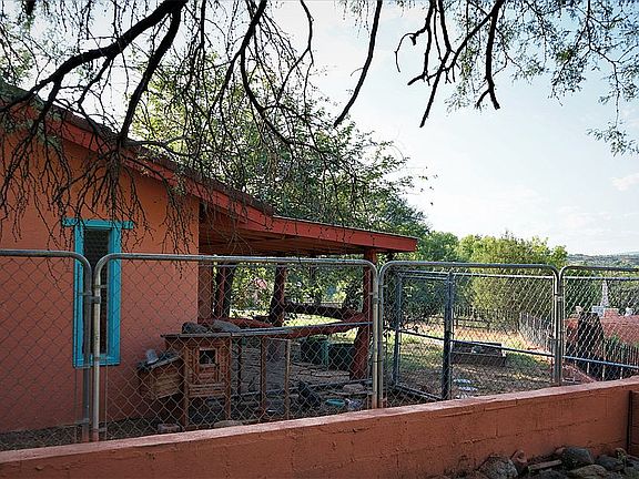 Chicken yard&main BR patio.