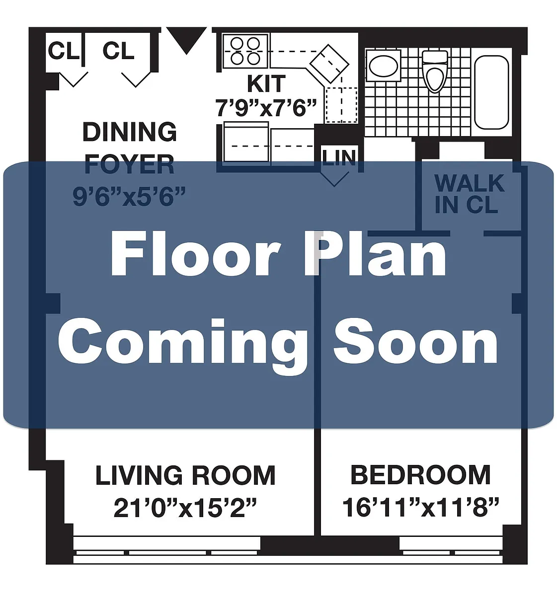 Floor plan 2 Bed 1.5 Bath