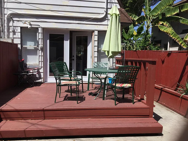 Deck in the backyard.