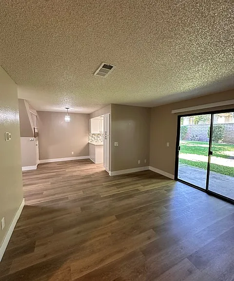 Living room view from the front door
