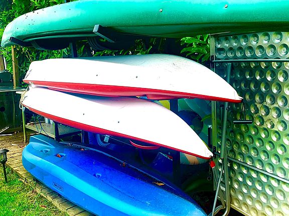 grab a kayak or paddle board and launch